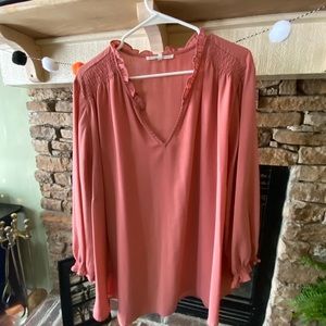 Dark blush blouse